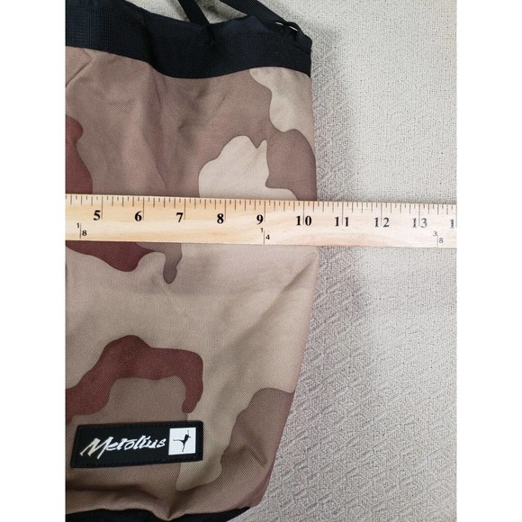 Metolius Bucket Bag Large Brown Nylon Camouflages Top Handle Zip Around - Picture 8 of 9